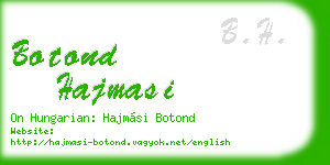 botond hajmasi business card